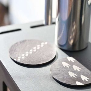 Footprints in the Snow Coasters